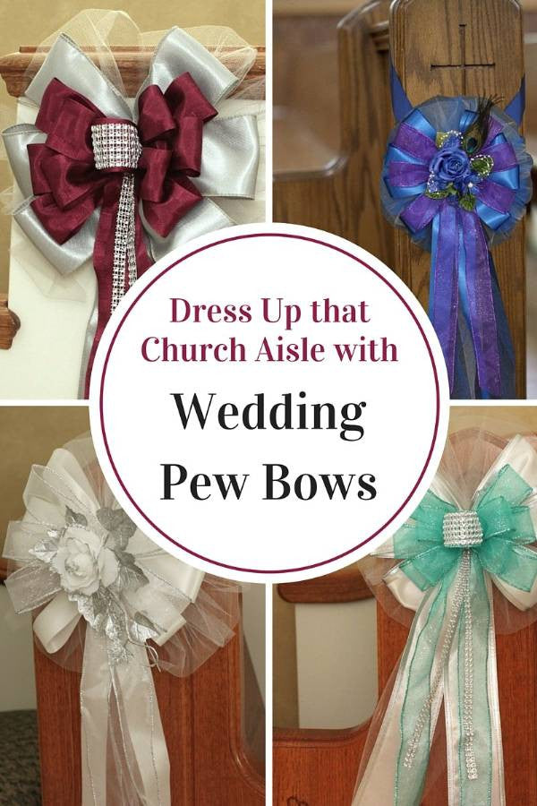 Pew decorations for wedding sale