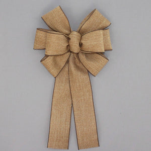 Natural Rustic Fall Wreath Bow 