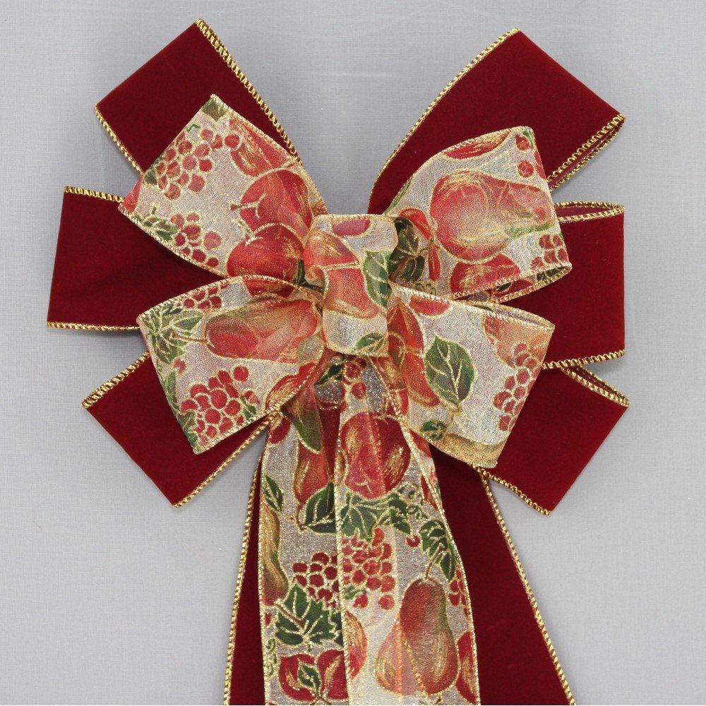 Rustic Fall Bow Fall Bows - Autumn Harvest Bows - Package Perfect Bows