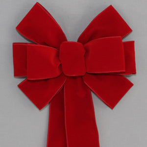 Black Velvet Wire Edge Christmas Bow 