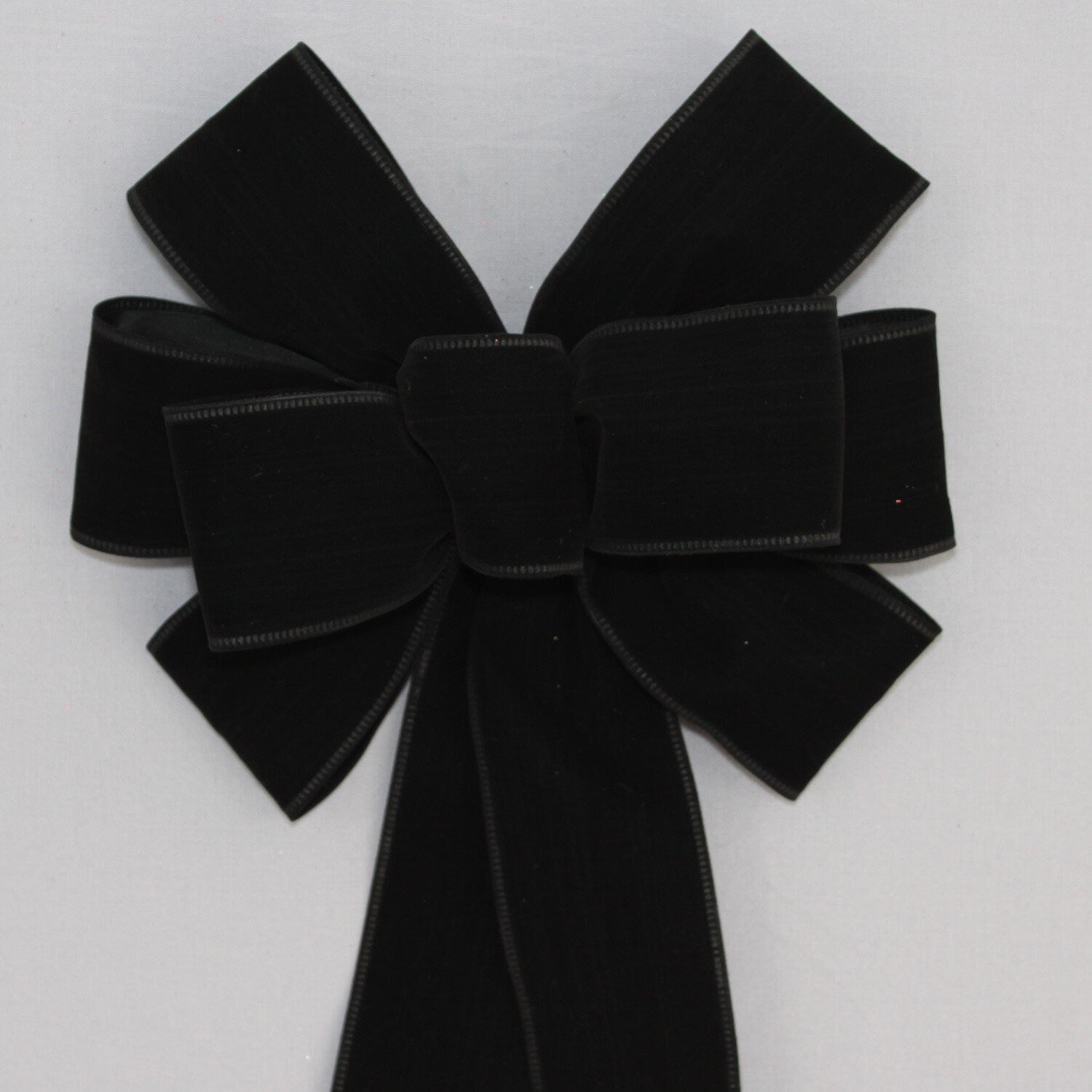 Black Velvet Wire Edge Christmas Bow