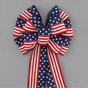 Stars and Stripes Patriotic Bow - Package Perfect Bows